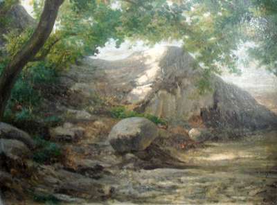 Path in the woods - Fossati Agostino